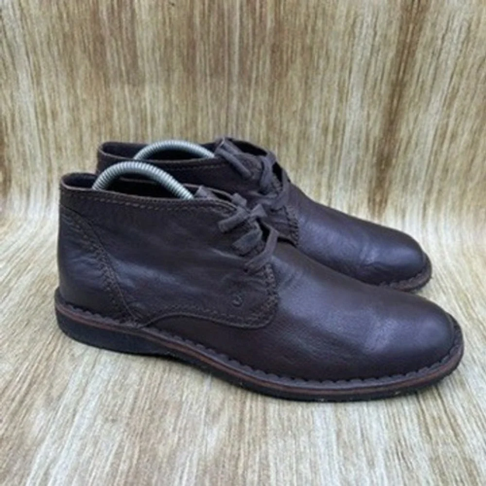 John Varvatos Chukka Boots‎ Men's Size 7 M Leather Brown Shoes Ankle Boots